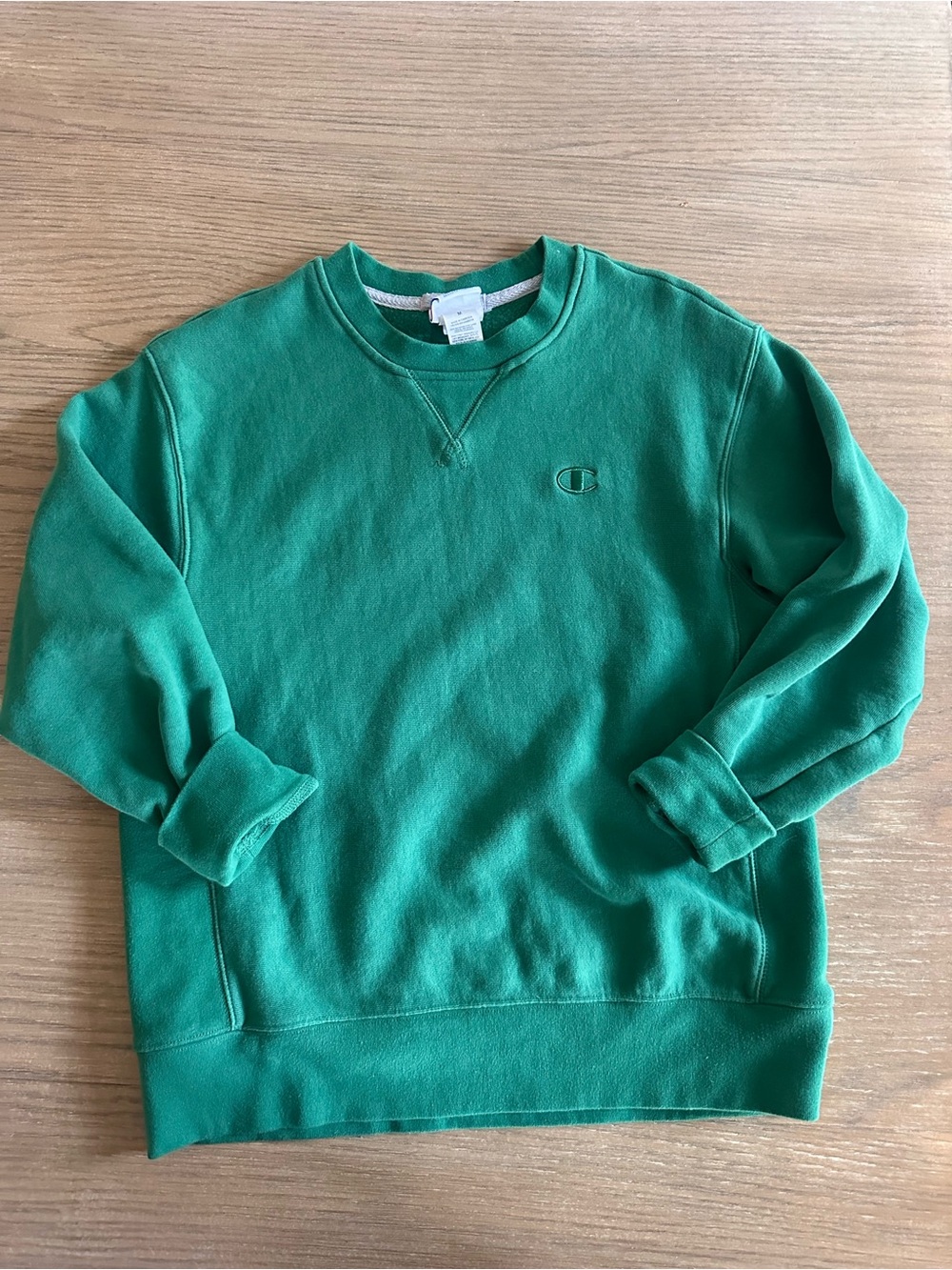 Champion Women’s Green Fleece Crewneck Sweatshirt M